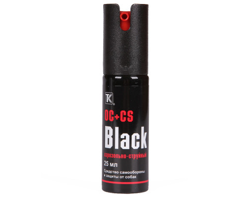 Перцовый (газовый) баллончик «Black» 25 мл, аэрозольно-струйный