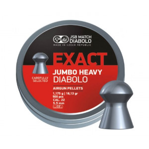 Пули JSB Exact Jumbo Heavy Diabolo 5,5 мм, 1,175 грамм, 500 штук